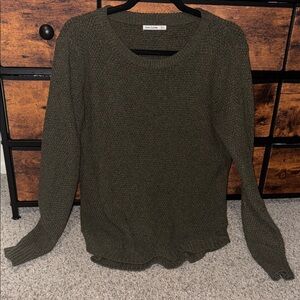 Pink Clover Olive Knit Sweater